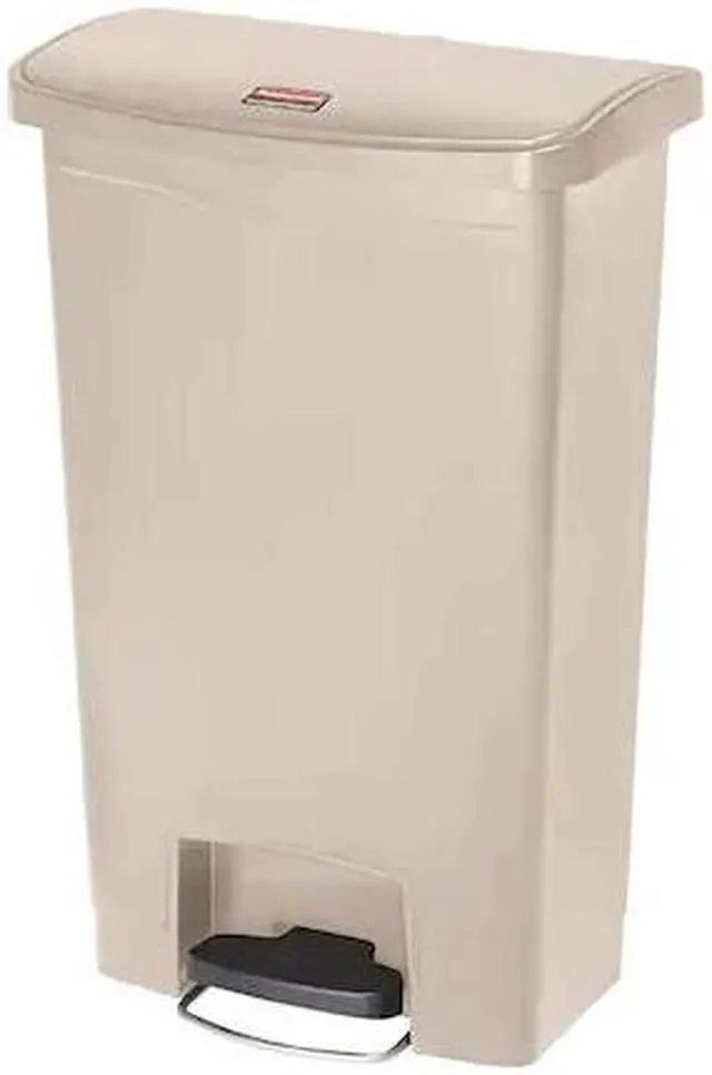 Alt view image 13 of 20 - Rubbermaid - 1883458 - Slim Jim Step-on - 50l/13g Resin Frt Step Beig, Each