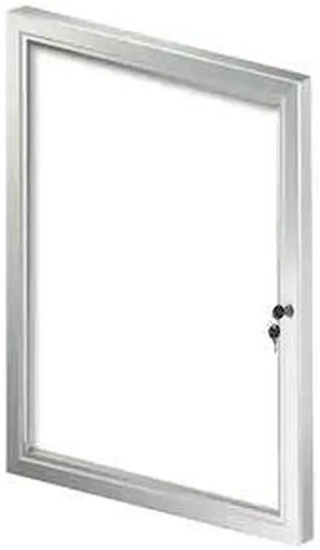 Main image of AZAR DISPLAYS 300226 Enclosed Message Board, 23" W, 29.72" H, Aluminum