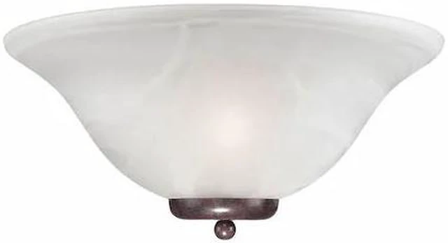 Main image of NUVO 60-5378 Ballerina 1 Light Wall Sconce Old Bronze Alabaster Glass Old
