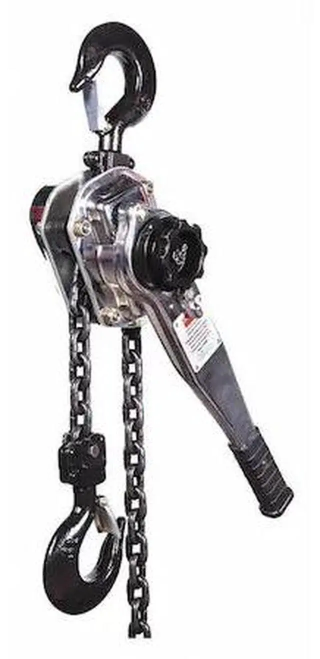 Alt view image 2 of 2 - Hoist, Chain, 3T, 20Ft Lift, Rated 75Lb