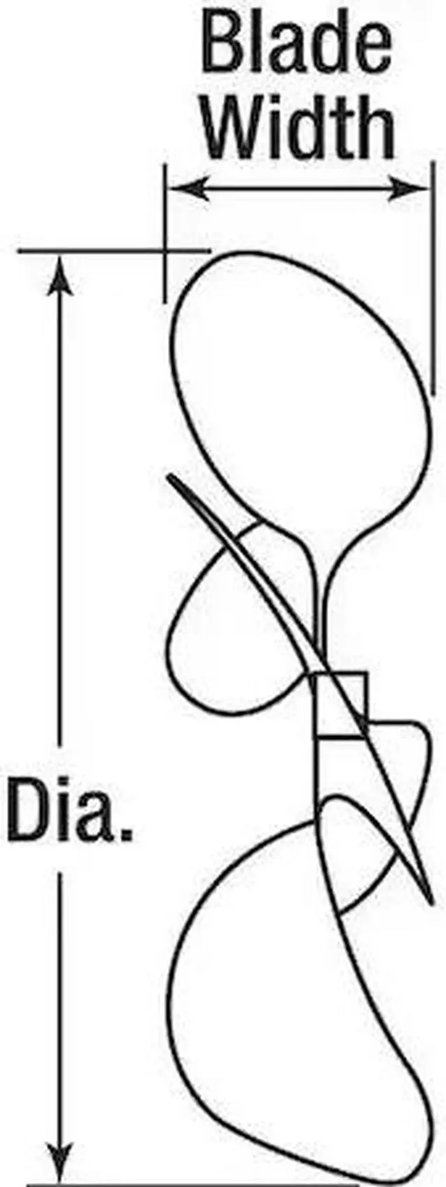 Alt view image 2 of 3 - Propeller, Dia 5 In, 35 Deg Pitch