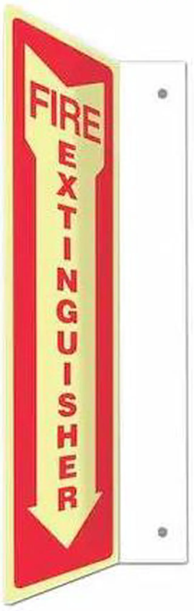 Main image of CONDOR 480X40 High Visibility Safety Sign, 18 in Height, 4 in Width, PETG,