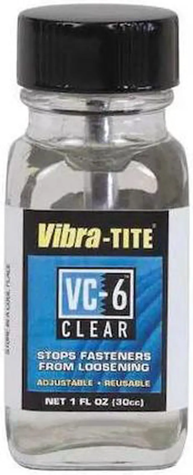 Alt view image 2 of 2 - Vibra-tite VC-6 Series High-Strength Threadlocker, Clear Liquid, 30mL Bottle