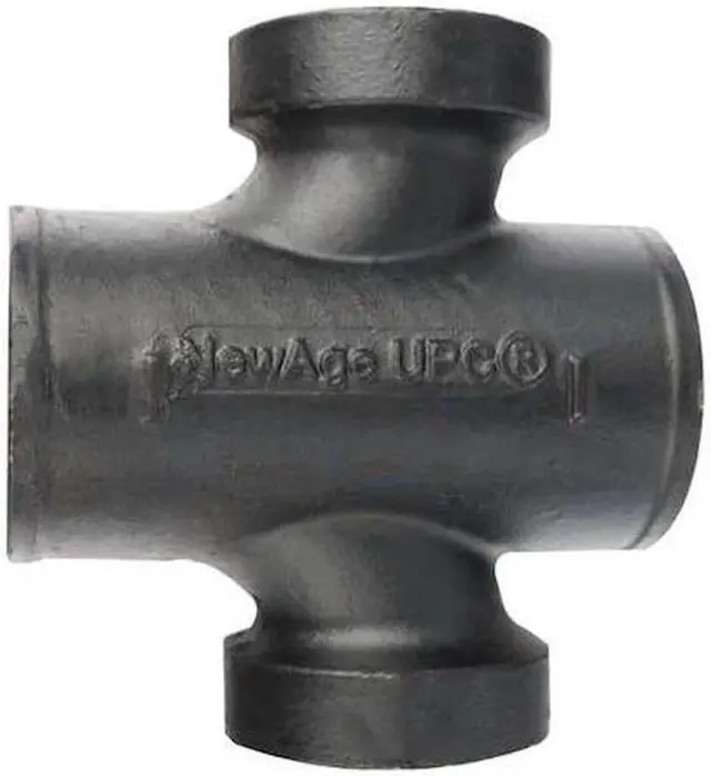 Main image of ZORO SELECT 222016 Sanitary Cross Sanitary Tap Cross, 1-1/2" x 2" Pipe, Female