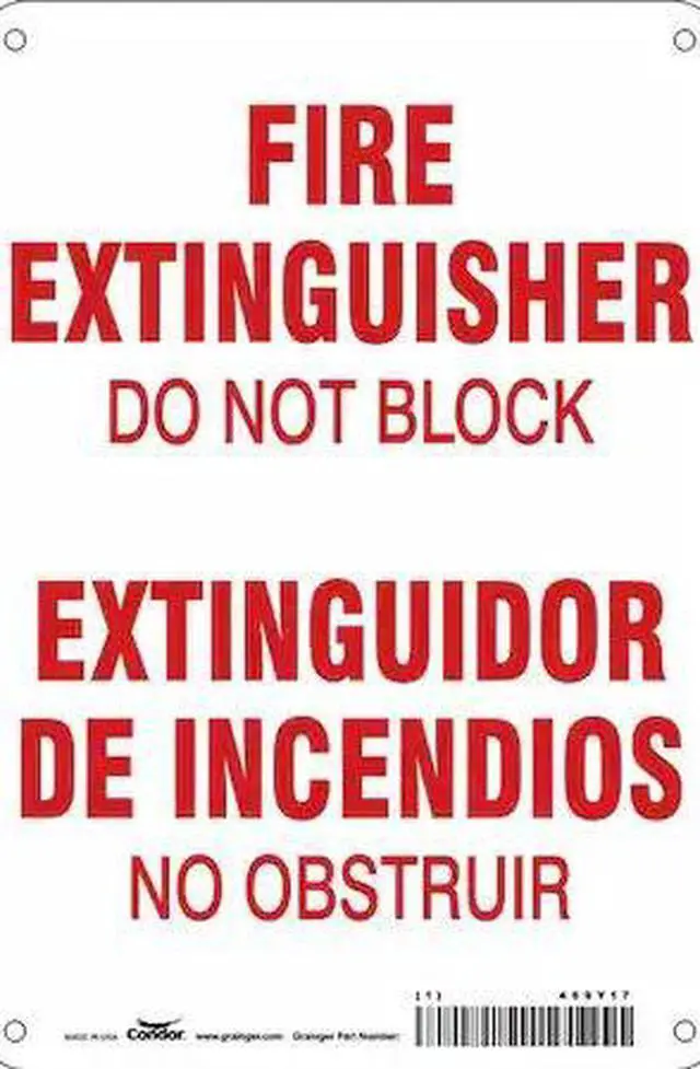 Main image of CONDOR 469Y17 Safety Sign,7" W,10" H,0.032" Thickness