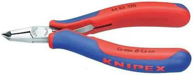 Main image of KNIPEX 64 62 120 End Cutting Nipper,4-3/4 in.,Bevel Cut