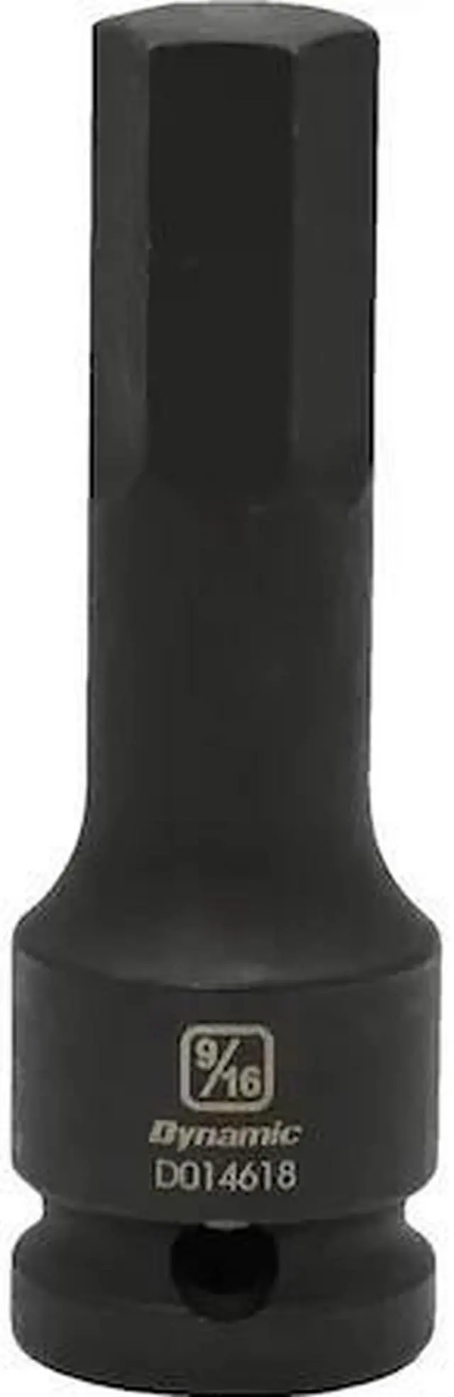 Main image of DYNAMIC D014618 Tools 1/2" Drive SAE Hex Head, 9/16", Bit Impact Socket