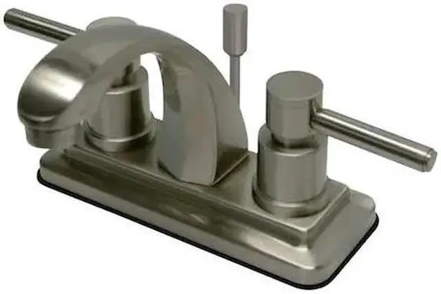 Alt view image 4 of 5 - Kingston Brass KS4648DL Two Handle 4 in. Centerset Lavatory Faucet with Brass Pop-up