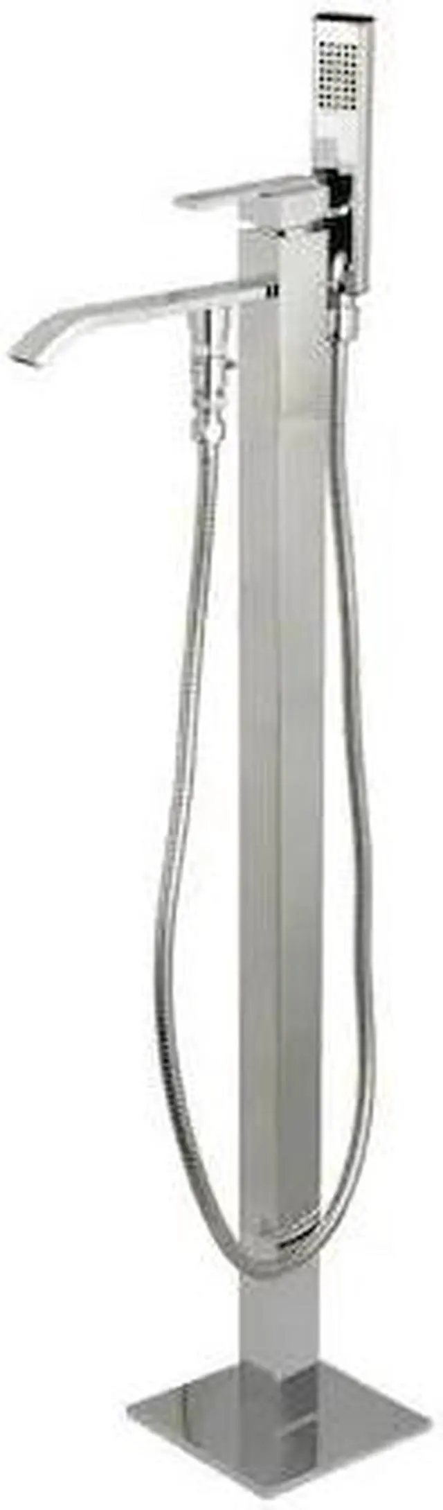 Alt view image 10 of 14 - Kingston Brass KS4131QLL Heritage Freestanding Roman Tub Filler, Polished Chrome - 45.38 x 9 x 6.75 in.