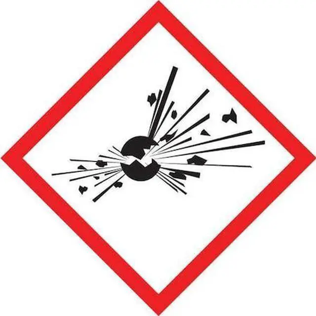 Main image of ACCUFORM LZH613PS2 Label,Exploding Bomb,2x2 In,250 Roll