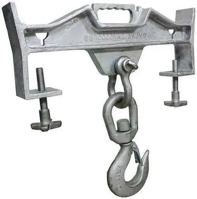 Main image of ZORO SELECT 22MW69 Lifting Hook,Dbl Fork,Sgl Swivel,10000Lb
