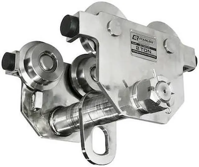 Main image of OZ LIFTING PRODUCTS OZSS2PBT Push Beam Trolley,Stainless Steel