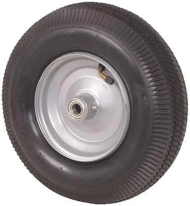Main image of ZORO SELECT 1NWU9 Pneumatic Wheel, 12 In, 290 lb, Tread: Sawtooth
