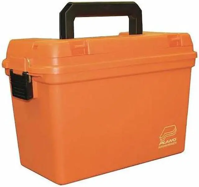 Alt view image 3 of 3 - PLANO DEEP DRY STORAGE BOX  WITH TRAY ORANGE 161250