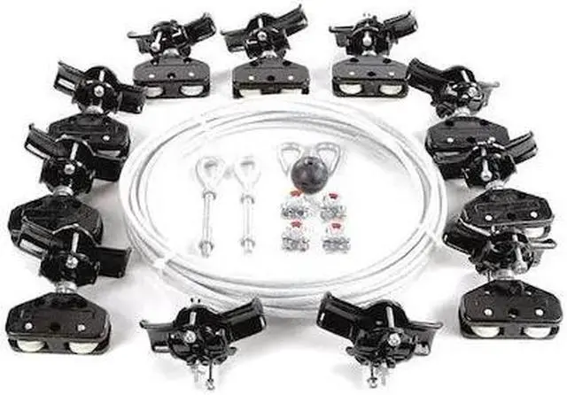 Main image of DAYTON 33N209 Festoon System Kit,1/4 In Rope,L 60 Ft