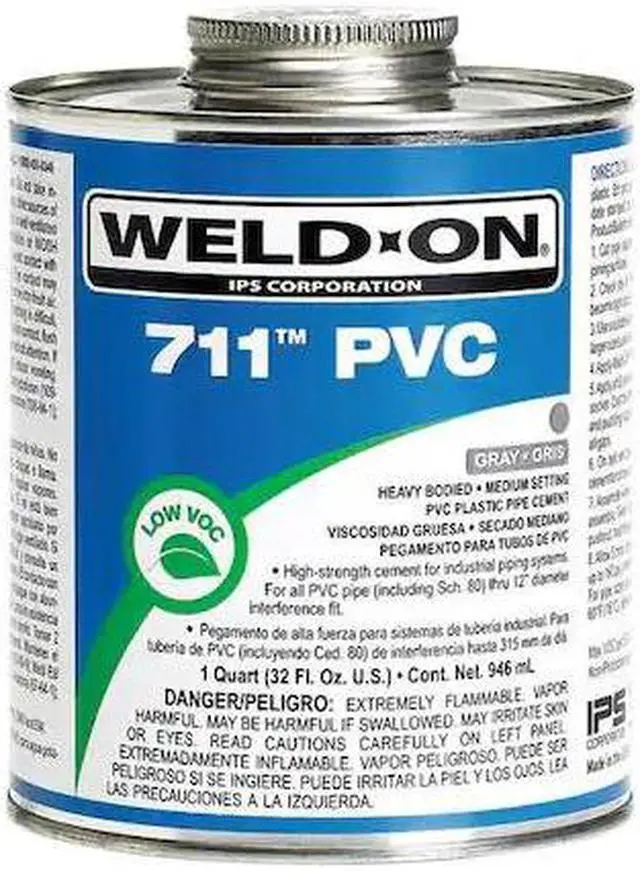 Main image of WELD-ON 13976 PVC Gray Heavy Bodied 1/2 Pint