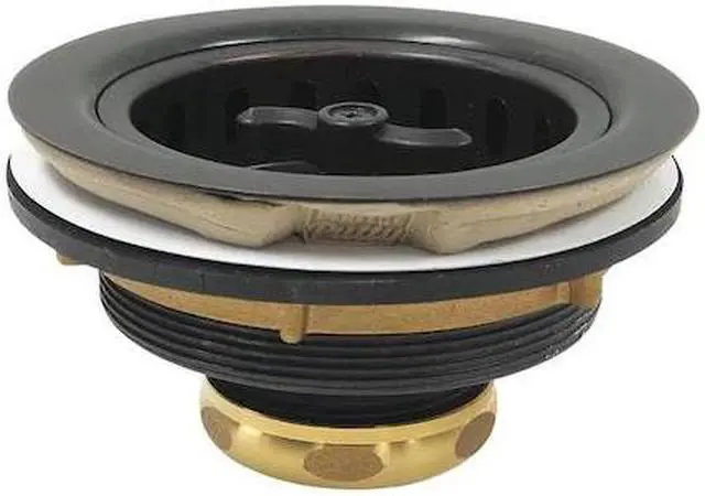 Main image of PERFECT PUTTY 59-3224 Sink Strainer,Polished Brass,5" L