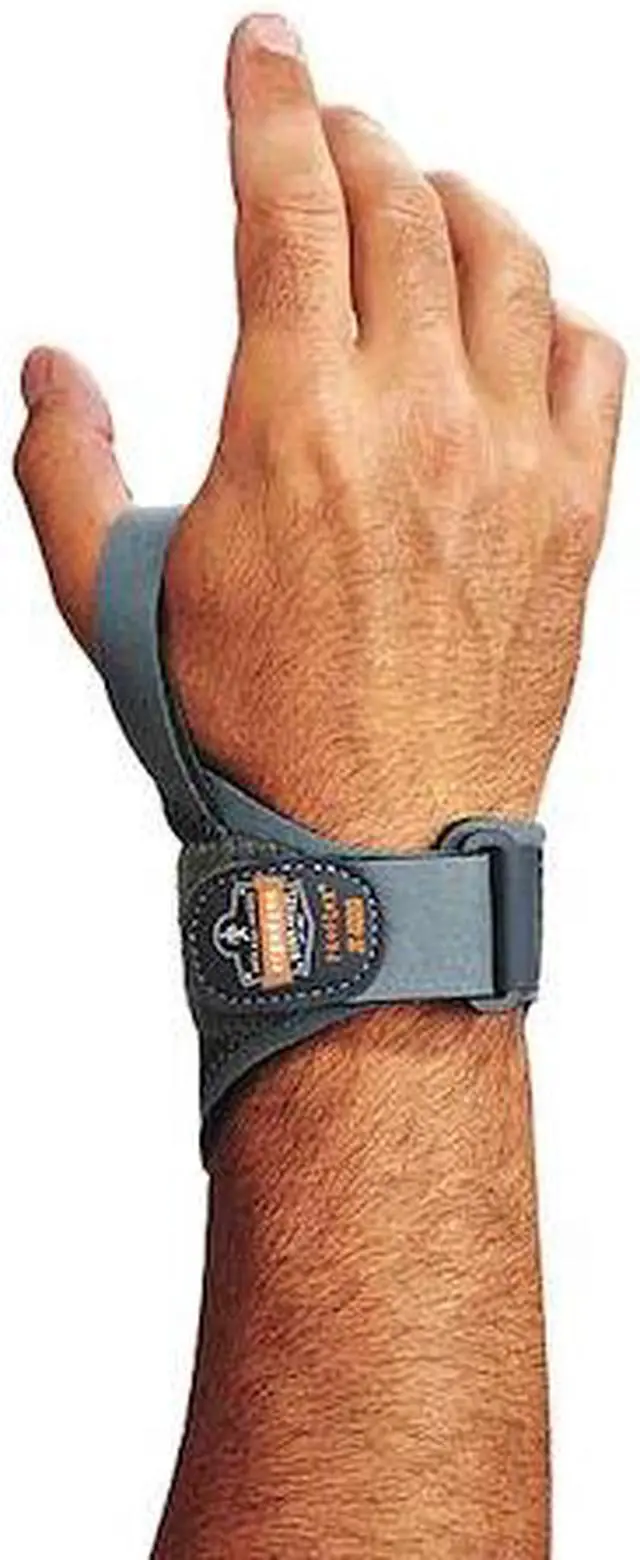 Alt view image 5 of 6 - Proflex by Ergodyne Wrist Support,S,Left,Gray HAWA 70282
