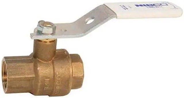 Alt view image 2 of 2 - NIBCO NL9901A 1" FNPT Bronze Ball Valve 2-Way