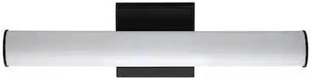 Main image of MAXIM 52100BK Rail 1-Light " Wide Black Vanity Light