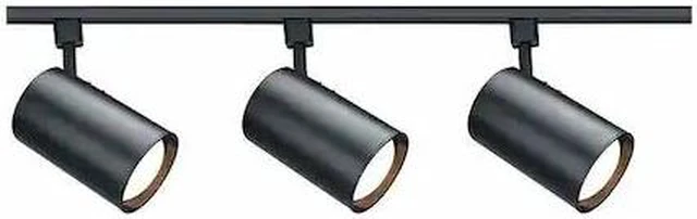 Main image of NUVO TK319 3-Light, R30, Straight Cylinder Track Kit, 4 foot Track, Black