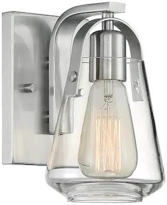 Main image of NUVO 60/7111 Fixture, Vanity, 1-Light, Incandescent, 60W, 120V, A19, Medium