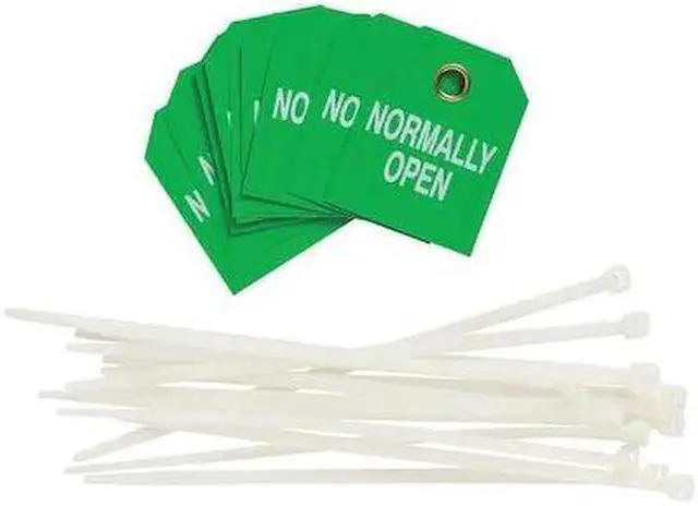 Main image of BRADY 89246 Tag,Normally Open,White/Green,PK10