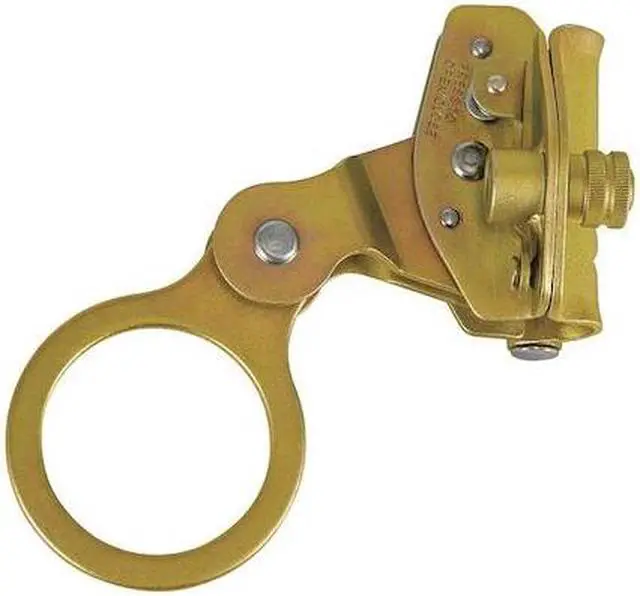 Main image of CONDOR 30HG85 Rope Grab, Steel, 310 lb., Gold, For Rope Size: 5/8 in ,Secondary