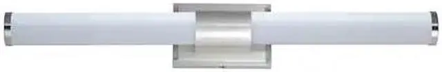 Main image of MAXIM 52116WTSN Optic 1-Light " Wide Satin Nickel Vanity Light