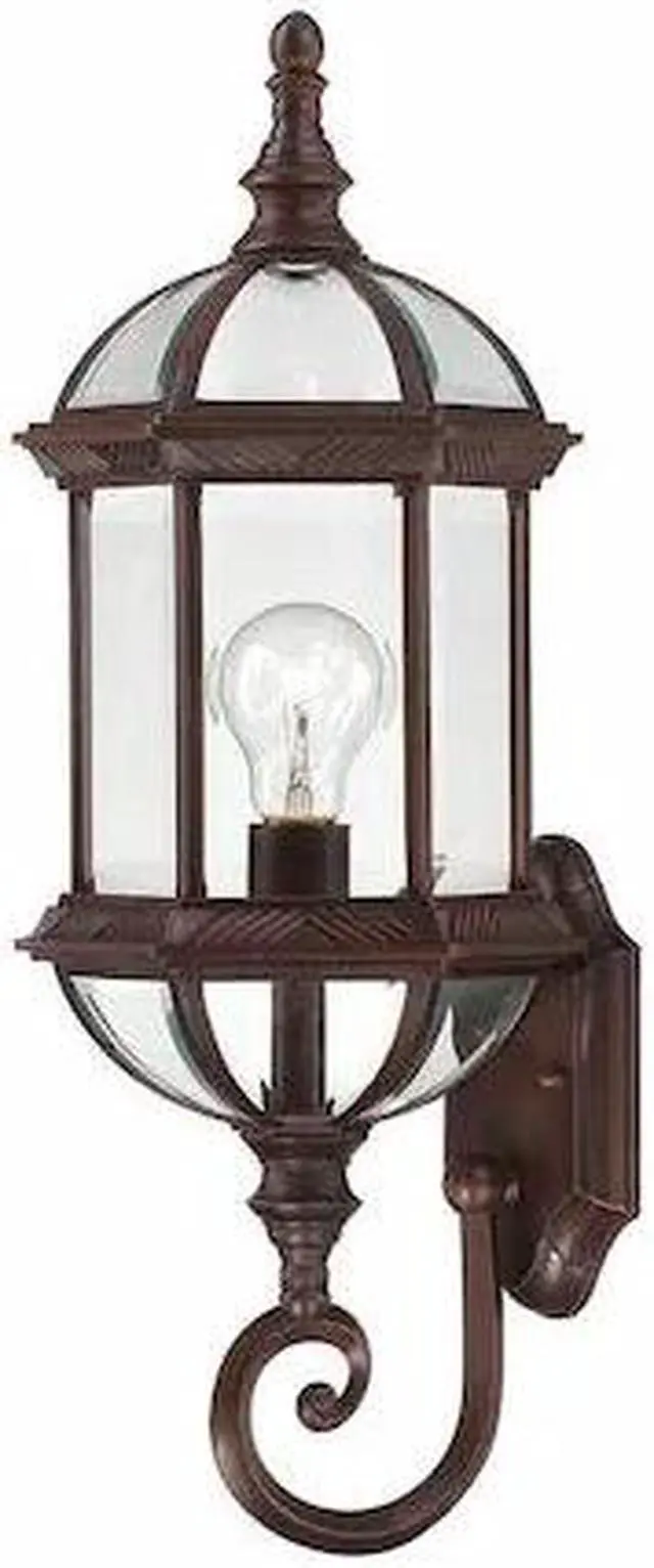 Main image of NUVO 60-3498 Boxwood 1-Light 22 in. Outdoor Wall with Clear Beveled Glass