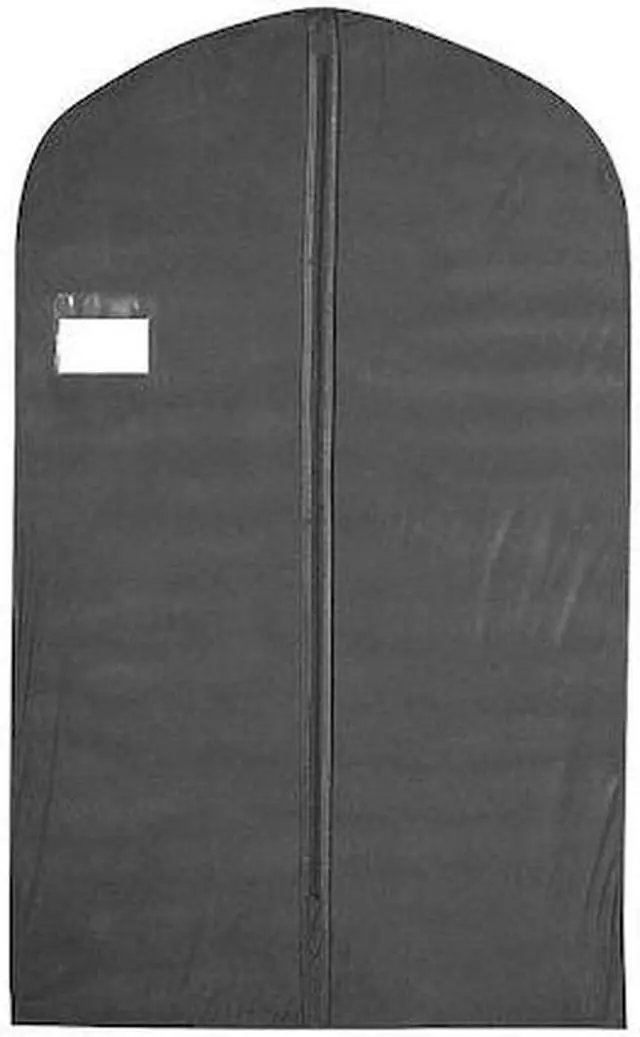 Alt view image 2 of 2 - 24" x 40", 3 Gauge Vinyl Taffeta Finish w/ Window/Card Pocket and Center Zipper - Black with Black Trim Color,Pack Size - 100