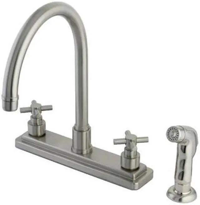 Alt view image 3 of 3 - Kingston Brass KS8798EX Kitchen , Faucet, Satin Nickel