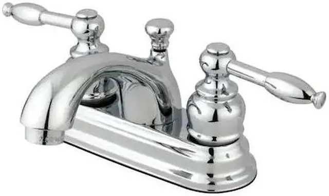 Alt view image 6 of 6 - Kingston Brass KB2601KL Two Handle 4 in. Centerset Lavatory Faucet with Retail Pop-up