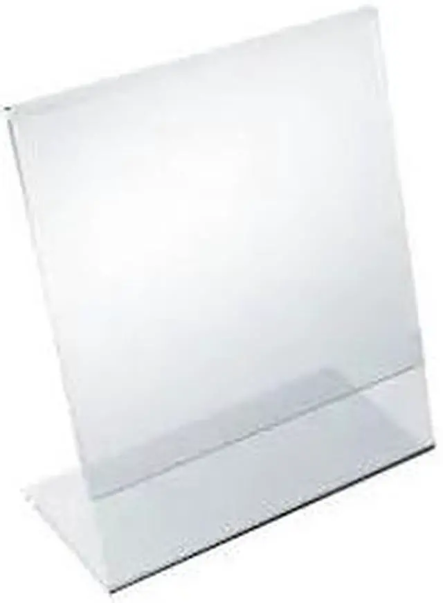 Alt view image 2 of 4 - Azar Displays Vertical Slanted Plastic Sign Holder 10/Pack 112724