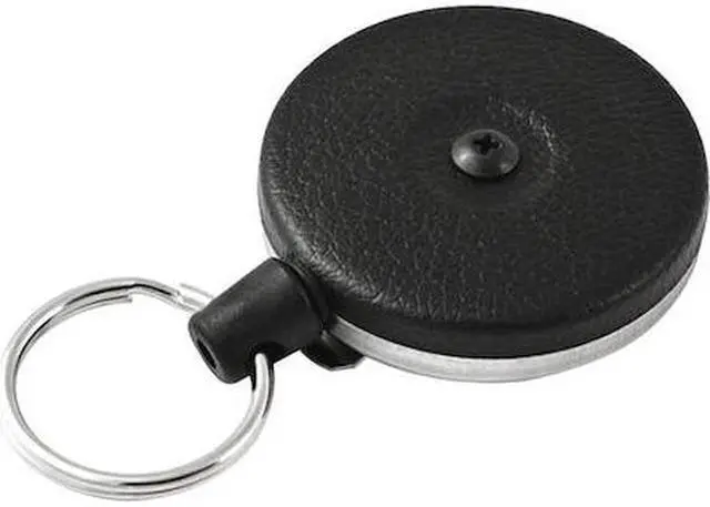 Main image of KEY-BAK KB485B2PK Key Holder,Retractable,PK2, Black, Vinyl/Kevlar Cord, 2 PK