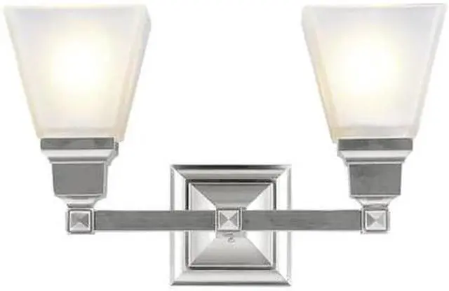 Alt view image 4 of 4 - Livex Lighting Mission Bath Light in Brushed Nickel - 1032-91