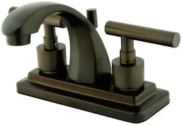 Alt view image 2 of 3 - Kingston Brass KS4645CML Two Handle 4 in. Centerset Lavatory Faucet with Brass Pop-up