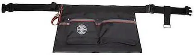 Alt view image 11 of 16 - KLEIN TOOLS 5244 Black Ballistic Polyester Tool Belt, 6 Pockets, 5244