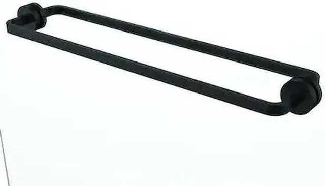 Main image of SPEAKMAN SH-2702-MB Vector 24in. Back-to-Back Towel Bar for Glass Shower Door MB