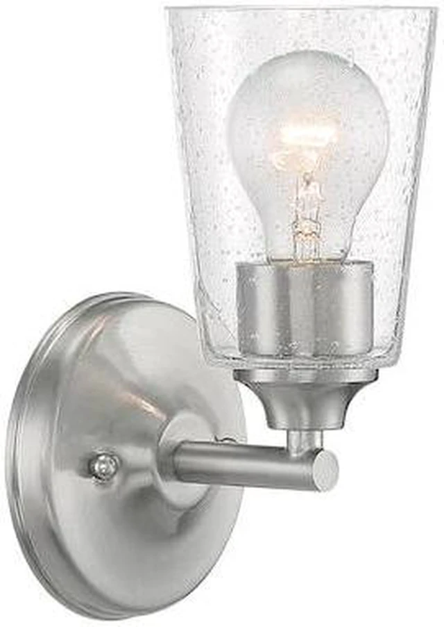 Main image of NUVO 60/7181 Fixture, Vanity, 1-Light, Incandescent, 60W, 120V, A19, Medium