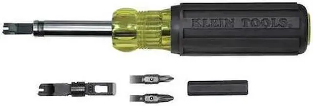 Alt view image 4 of 9 - KLEIN TOOLS VDV001-081 Punchdown Tool,8 in 1 Multibit