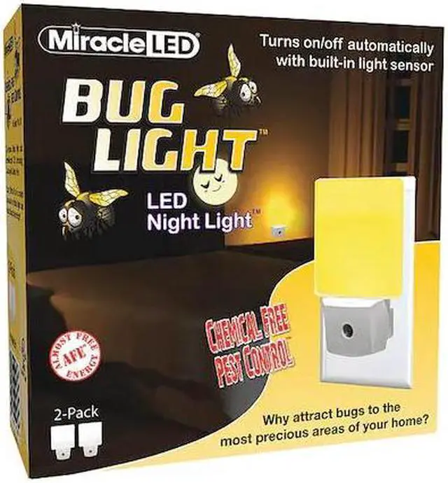 Main image of MIRACLE LED 602180 Bug Light Night Light Amber Glow to Protect your Precious