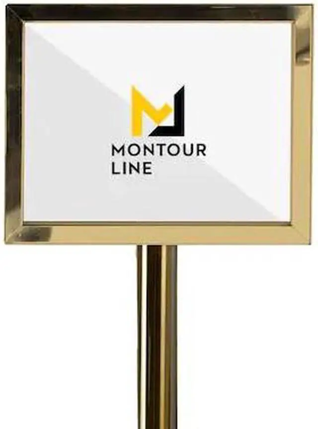 Main image of MONTOUR LINE FS200-8511-H-PB-LINEFORMSHERE Sign Frame Floor Standing 8.5 x 11