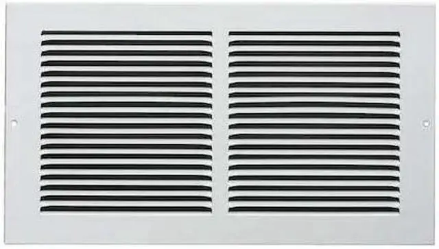 Main image of ZORO SELECT 4JRR6 Return Air Grille 7.75 X 11.75, White, Steel