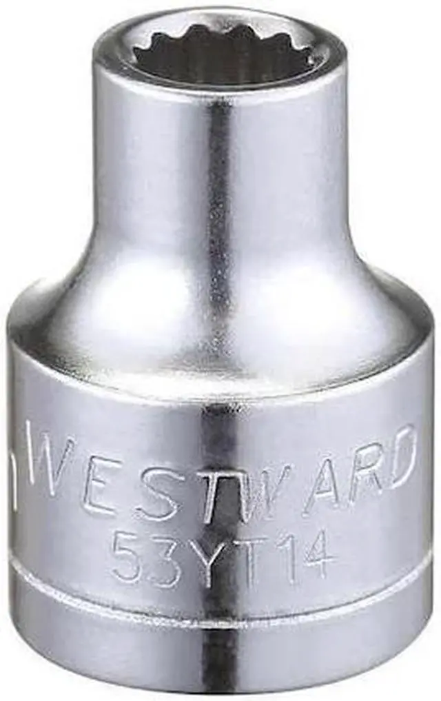 Main image of WESTWARD 53YT14 3/8" Drive, Metric Socket, 6mm Socket Sz, 12 Pts