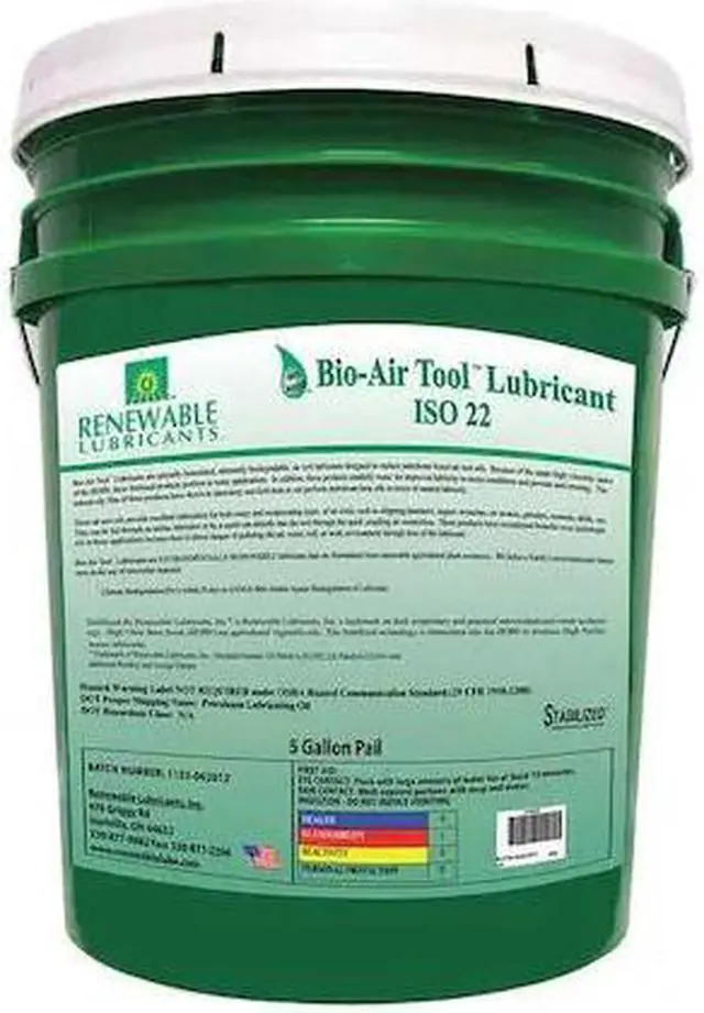 Main image of RENEWABLE LUBRICANTS 83104 Lubricant, Pail, Yellow, 5 gal.