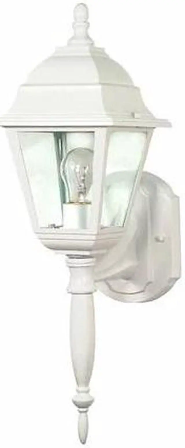 Main image of NUVO 60-3453 Briton 1-Light 18 in. Wall Lantern with Clear Seed Glass