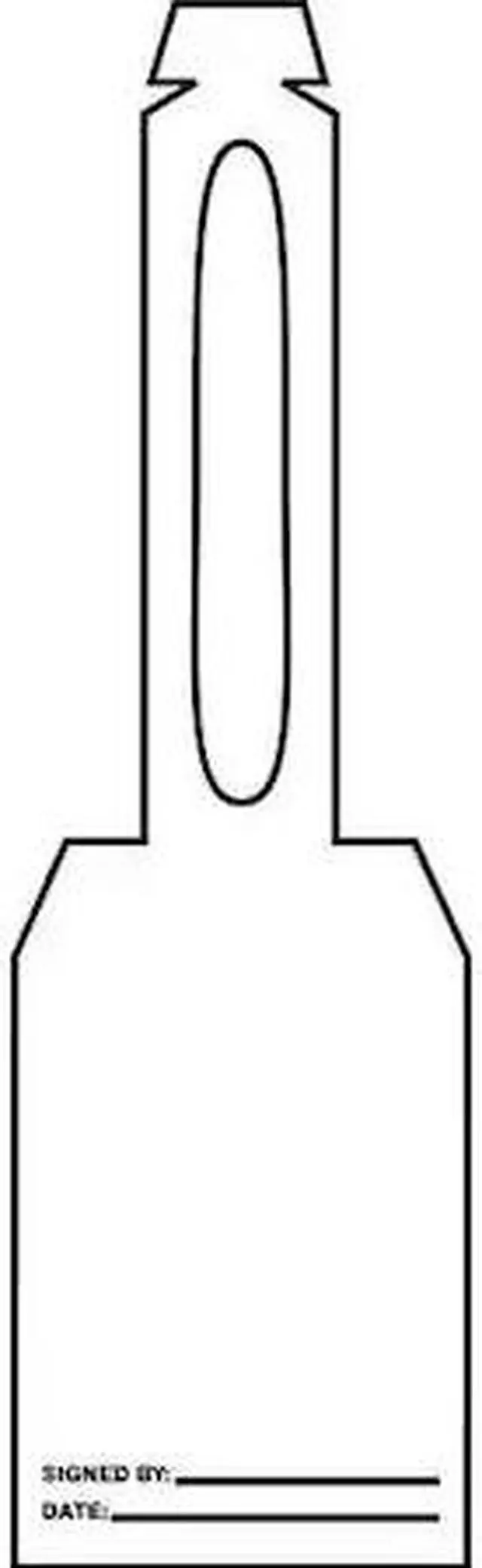 Alt view image 2 of 3 - ACCUFORM TAL370 Blank Tag,5-1/4 x 3-1/4 In,Wht,PK25