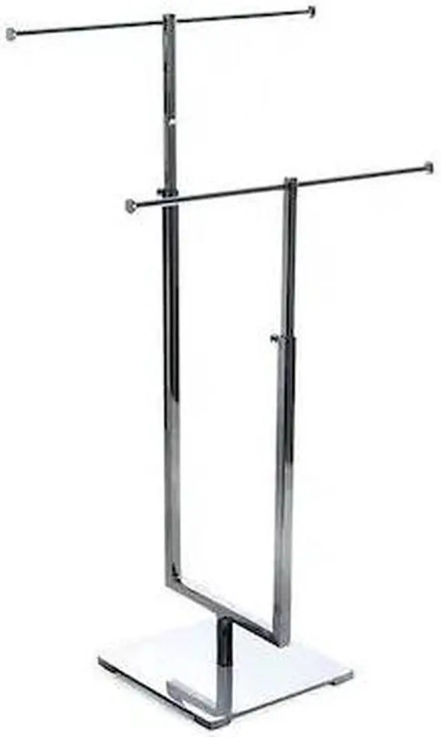 Main image of AZAR DISPLAYS 300652 Two-Tier Adjustable Chrome Necklace Counter Display