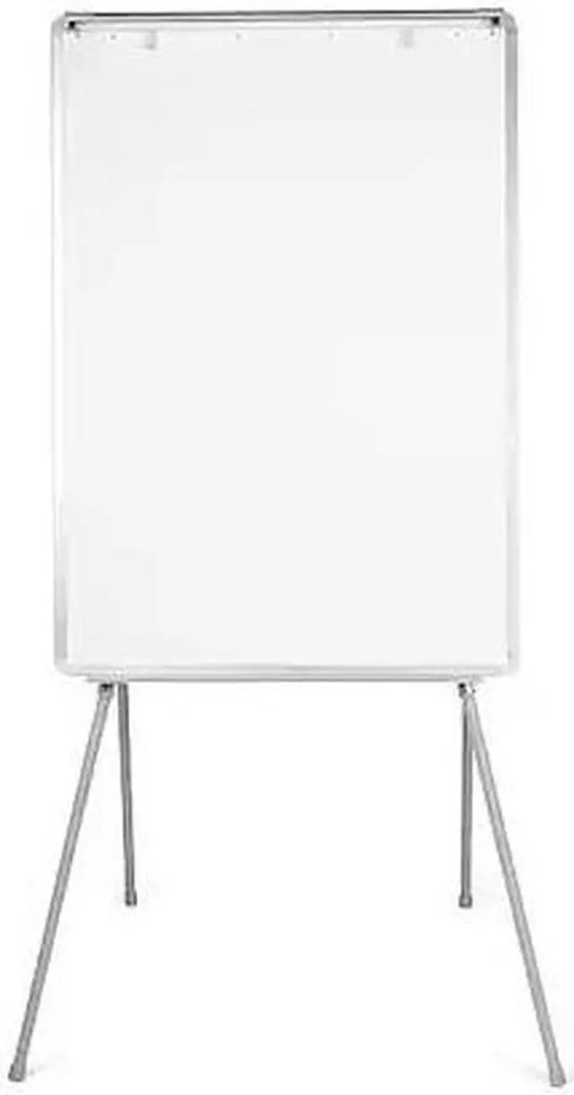 Alt view image 2 of 9 - Bi-silique Silver Easy Clean Dry Erase Quad-Pod Easel 45" to 79" Silver